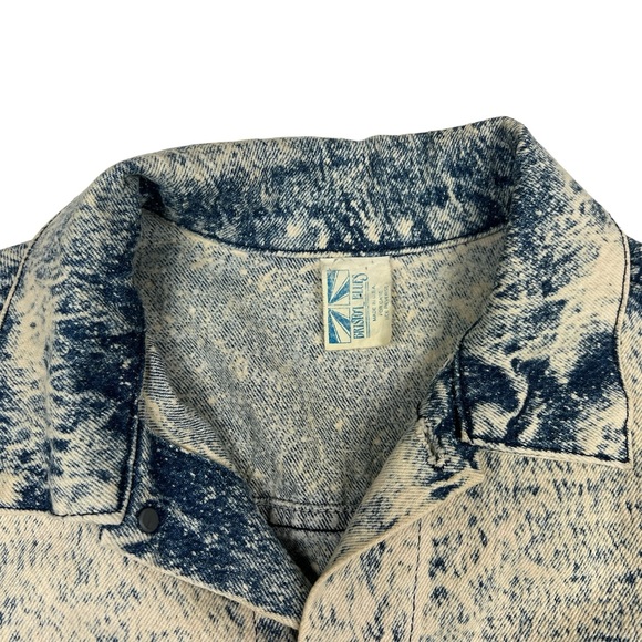 Bristol Blues End Of The Trail Hand Painted Indian Denim Jacket USA Large L Vtg - Picture 3 of 9